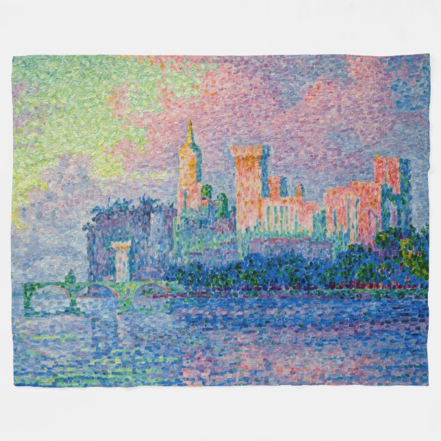 Cobertor De Velo Paul Signac - O Palácio Papal, Avignon (Frente (Horizontal))
