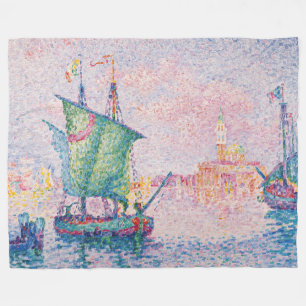 Cobertor De Velo Paul Signac - Veneza, A Nuvem Rosa
