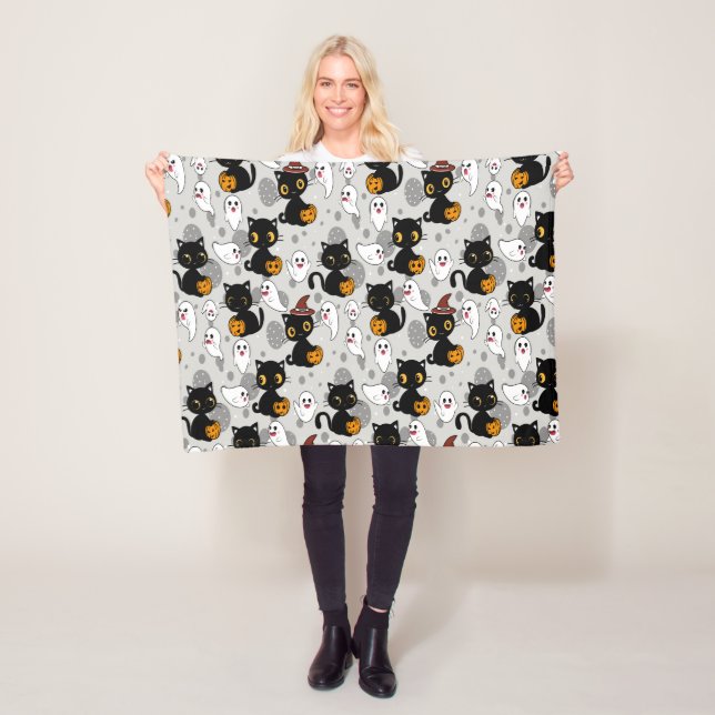 Cobertor De Velo Paws de Abóbora Fantasma Spooky (In Situ)
