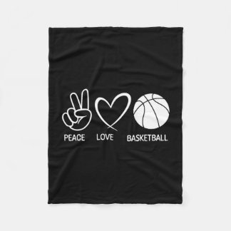 Cobertor De Velo Paz amor basquete basquete engraçado amante do bas