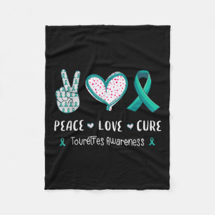 Cobertor De Velo Paz Amor Cura Síndrome Tourett Homens de Consciênc