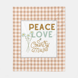 Cobertor De Velo Paz, amor e música country