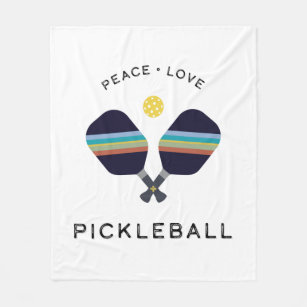 Cobertor De Velo Paz, Amor e Pickleball
