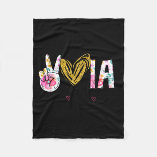 Cobertor De Velo Paz amor iowa floral vintage orgulho iowa estado 