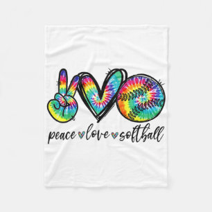 Cobertor De Velo Paz Amor Softll Tie Dye Engraçado Amantes de Softl