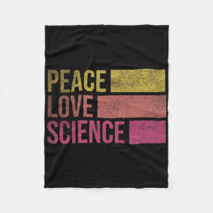 Cobertor De Velo Paz Divertida Amor Ciência Amantes Matemática Quím