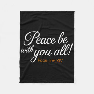 Cobertor De Velo Paz Esteja Contigo, Pope Leo Xiv Citação