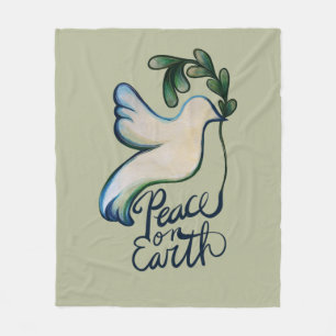 Cobertor De Velo Paz na Terra pomba da esperança arte pacífica