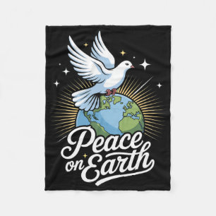 Cobertor De Velo Paz Na Terra Pombo E Fé De Natal Globo