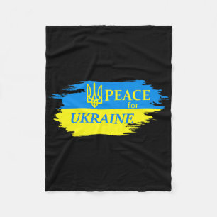 Cobertor De Velo Paz Para a Ucrânia Bandeira da Ucrânia Logotipo da