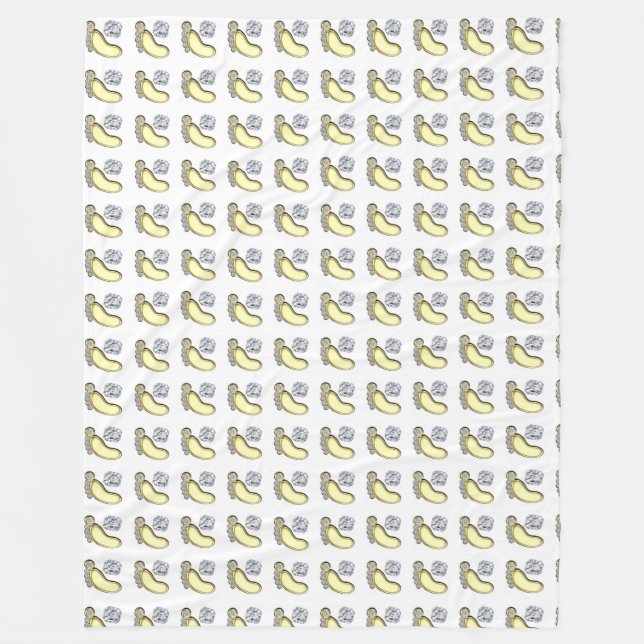 Cobertor De Velo Pé de Bebê (Frente)