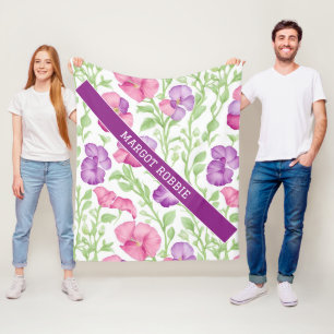 Cobertor De Velo Pêa doce Aquarela Padrão Personalizado Colorido