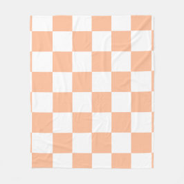 Cobertor De Velo Peach Fuzz Verificado Padrão Gingham