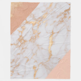 Cobertor De Velo Peachy Marble Elegance