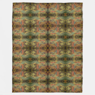 Cobertor De Velo Peacock e Oakleaf floral Victorian jacquard Thr