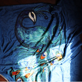 Cobertor De Velo Peacock Feather Teal Peacocks