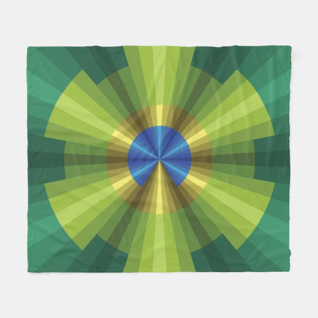 Cobertor De Velo Peacock Illusion Fleece Blanket (Frente (Horizontal))