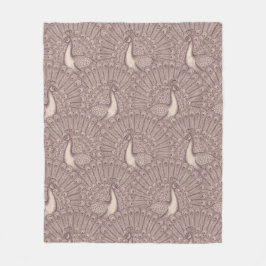 Cobertor De Velo peacock pattern