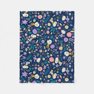 Cobertor De Velo Peanuts In Bloom Pattern