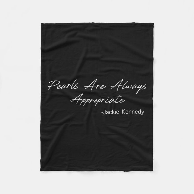 Cobertor De Velo Pearls Are Always Appropriate  (Frente)