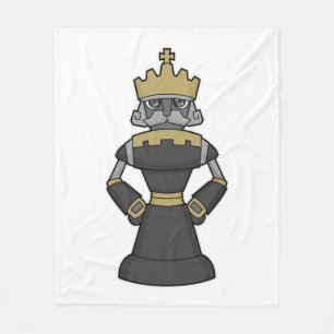 Cobertor De Velo Peça de xadrez King Crown Chess