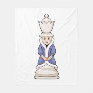 Cobertor De Velo Peça de xadrez Queen Chess