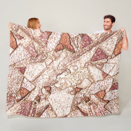 Cobertor De Velo Pedra áspera em marrom claro cremoso