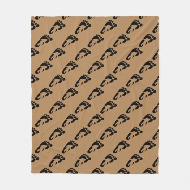 Cobertor De Velo Pegada de Bigfoot (Frente)