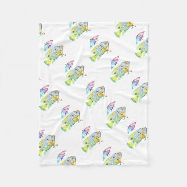 Cobertor De Velo Peixe com guarda-chuva (Frente)