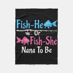 Cobertor De Velo Peixe-ele ou Peixe-ela Nana Para Revelar o Sexo do