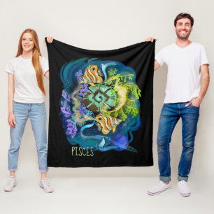 Cobertor De Velo Peixes - Sinal Zodiac