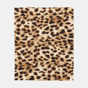 Cobertor De Velo Pele Leopardo, Padrão Autêntico De Vida Selvagem.