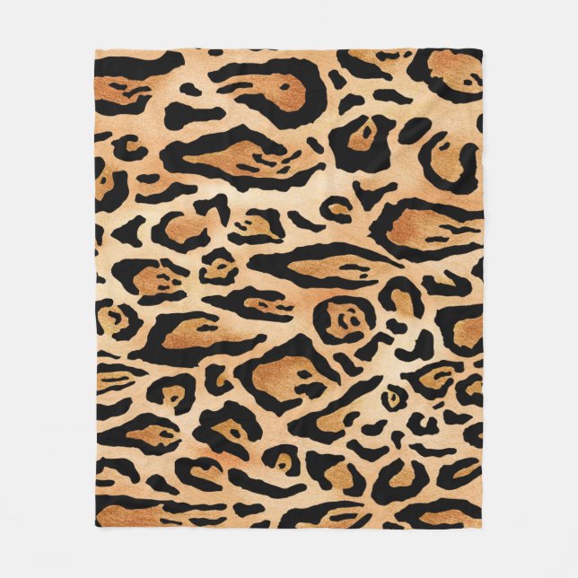 Cobertor De Velo Pele-Leopardo: Padrão Sem-Olho Eterno (Frente)