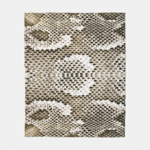 Cobertor De Velo Pele Python: Design de padrão animal