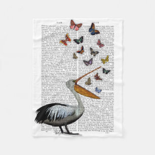 Cobertor De Velo Pelican & Butterflies