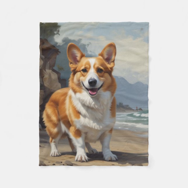 Cobertor De Velo Pembroke Corgi (Frente)