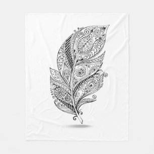 Cobertor De Velo Pena tribal inspirada