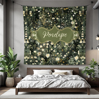 Cobertor De Velo Penelope Dark Daisy Floral