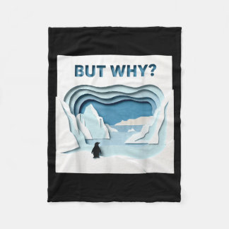 Cobertor De Velo Penguin But Why Trendy Penguins Meme T-Shirt_7