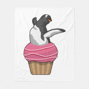 Cobertor De Velo Penguin with Muffin