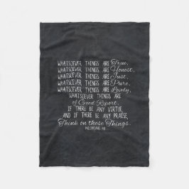 Cobertor De Velo Pense na escritura cristã da bíblia destas coisas