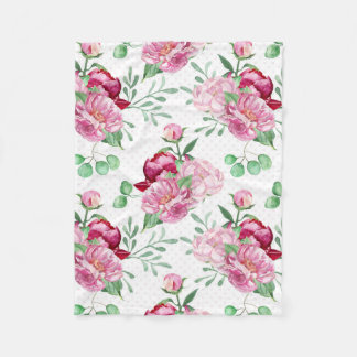 Cobertor De Velo peônias cor-de-água rosa