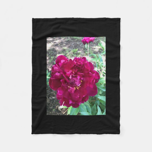 Cobertor De Velo Peony Fleece Blanket (Frente)