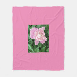 Cobertor De Velo Peony Fleece Blanket