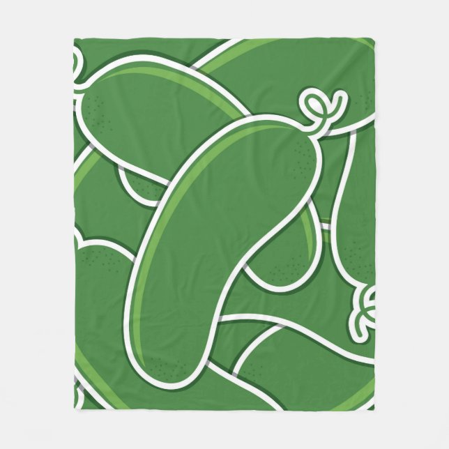 Cobertor De Velo Pepino funky (Frente)