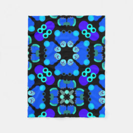 Cobertor De Velo Pequena cobertura polar azul e preta