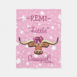 Cobertor De Velo Pequena Cowgirl Fleece Blanket