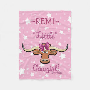Cobertor De Velo Pequena Cowgirl Fleece Blanket