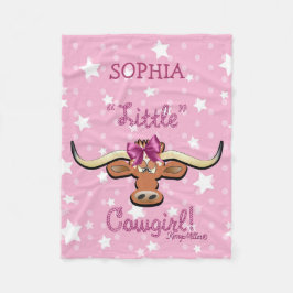 Cobertor De Velo Pequena Cowgirl Fleece Blanket