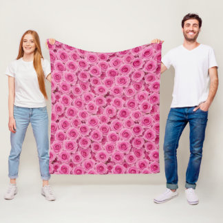 Cobertor De Velo Pequenas Rosas Rosa